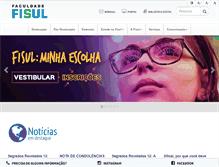 Tablet Screenshot of fisul.edu.br